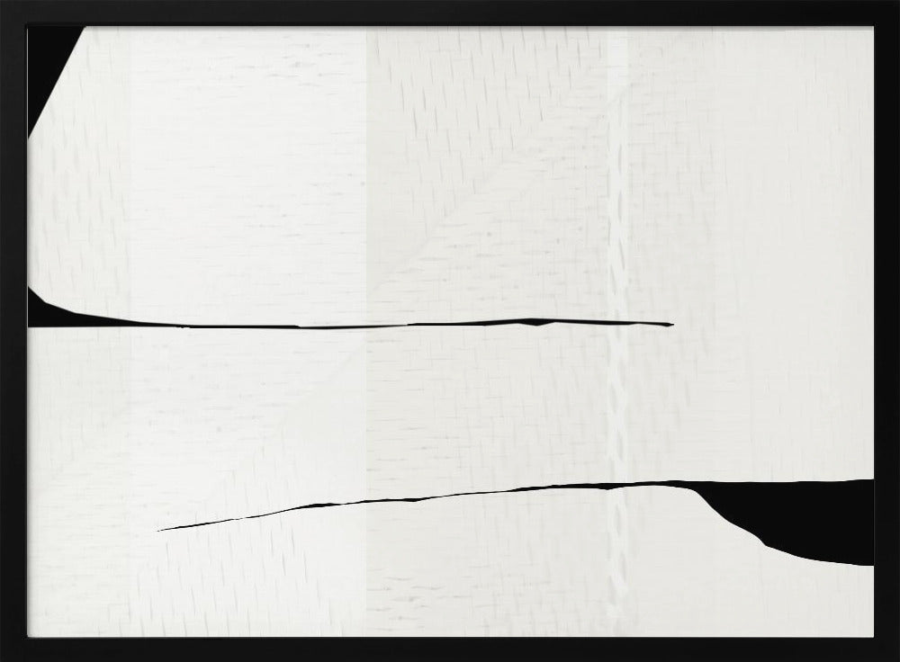 Black Stroke and White Woven Art 3 | Poster