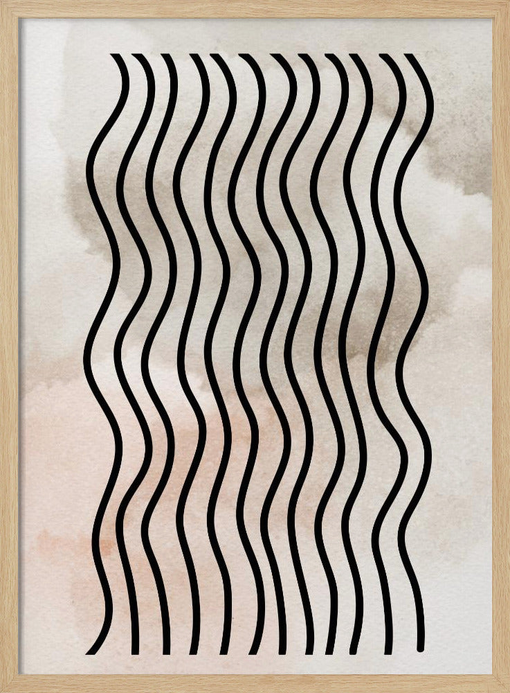 Curved Rhythm Lines | Poster
