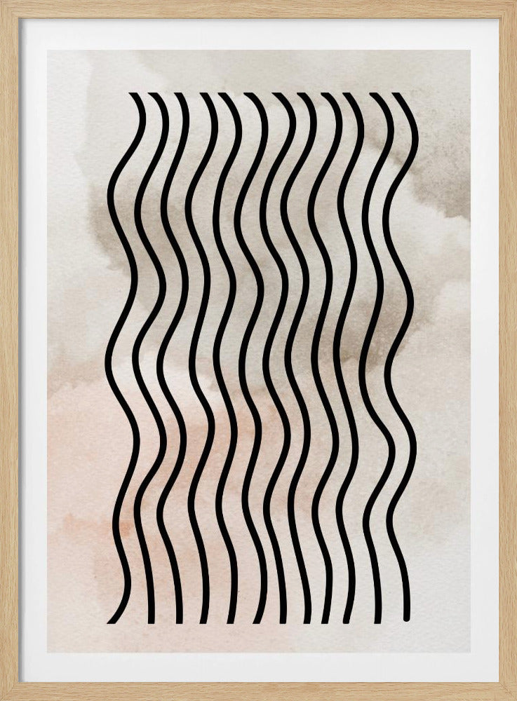 Curved Rhythm Lines | Poster