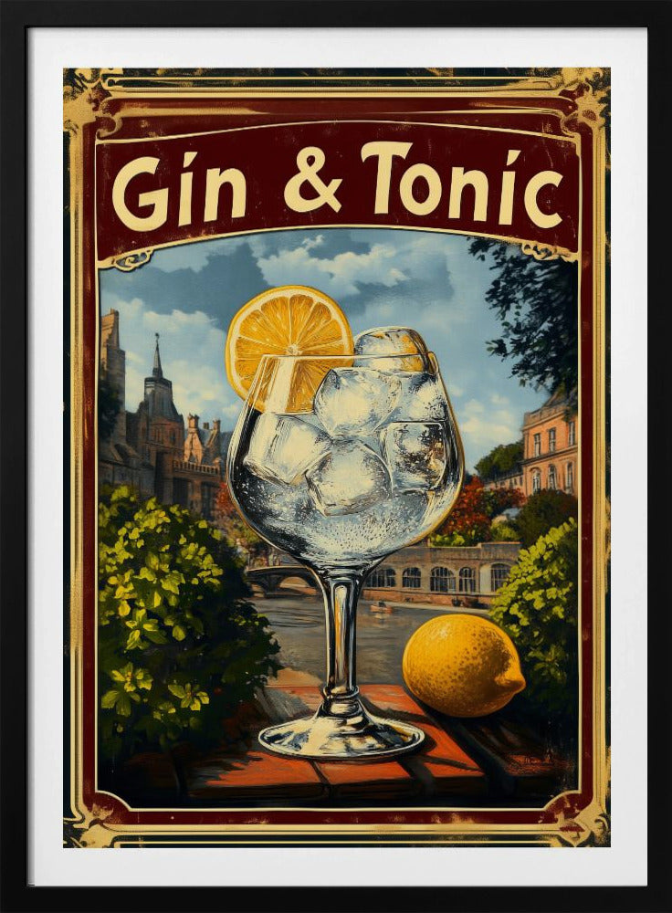 Gin &amp; Tonic Vintage | Poster
