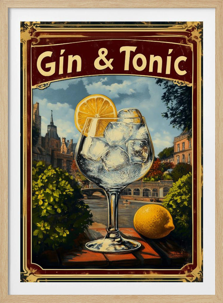 Gin &amp; Tonic Vintage | Poster