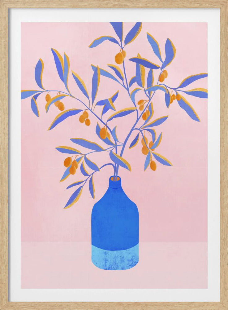 Blue Branches Still Life | Poster