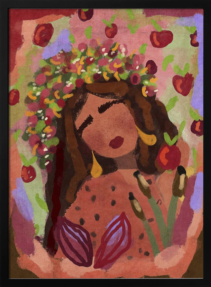 Woman and apples | Poster