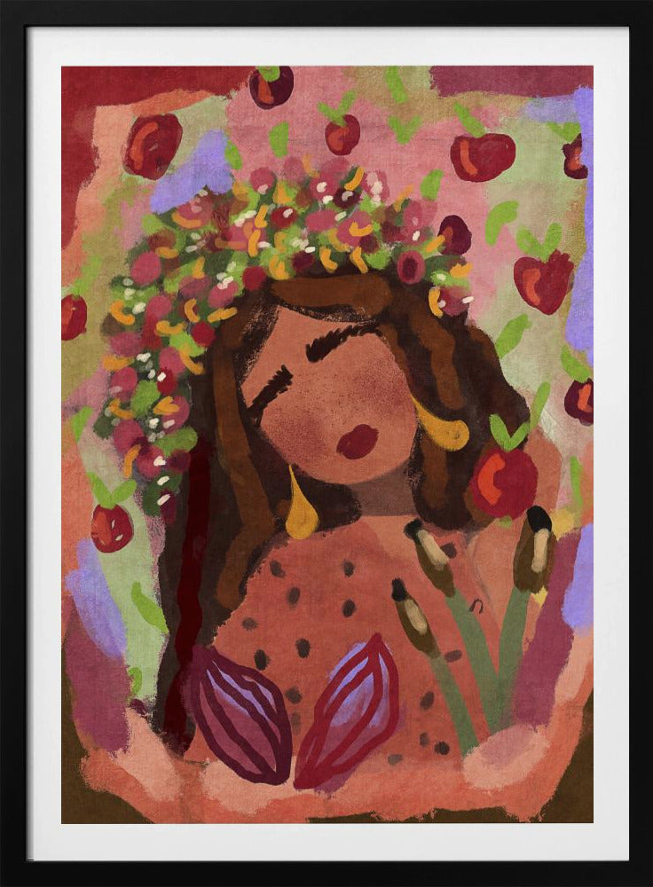 Woman and apples | Poster