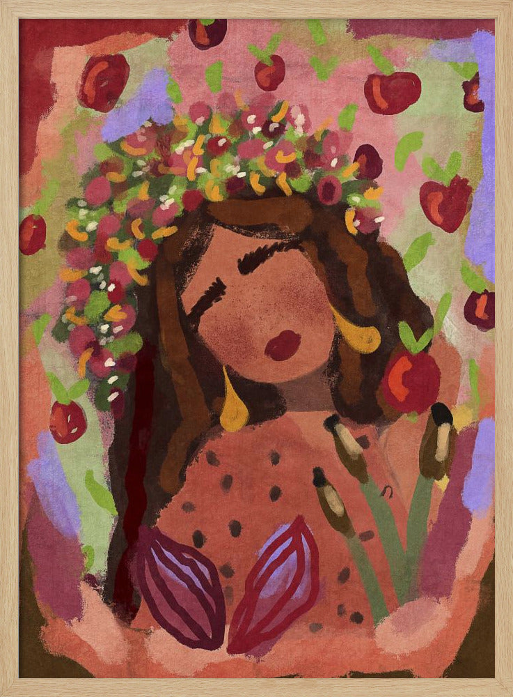 Woman and apples | Poster