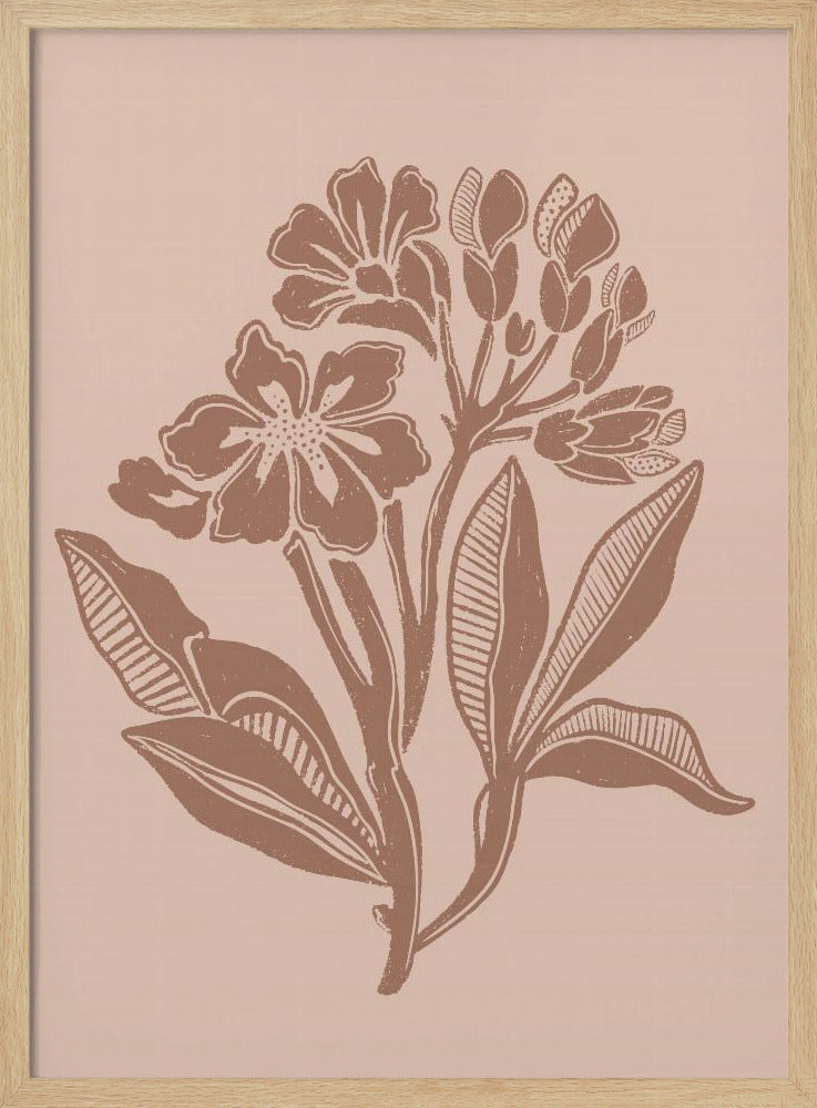 Mocha Florals | Poster