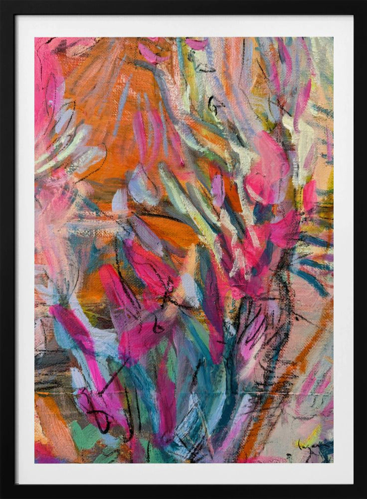 Pink abstract petals | Poster