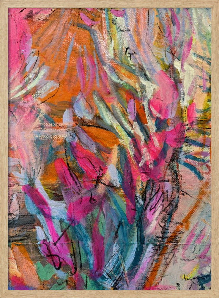 Pink abstract petals | Poster