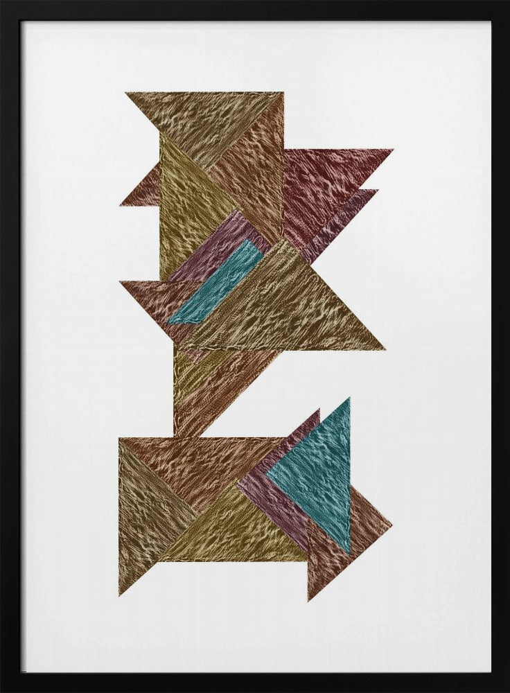 Mocha Textural Abstract 2 | Poster