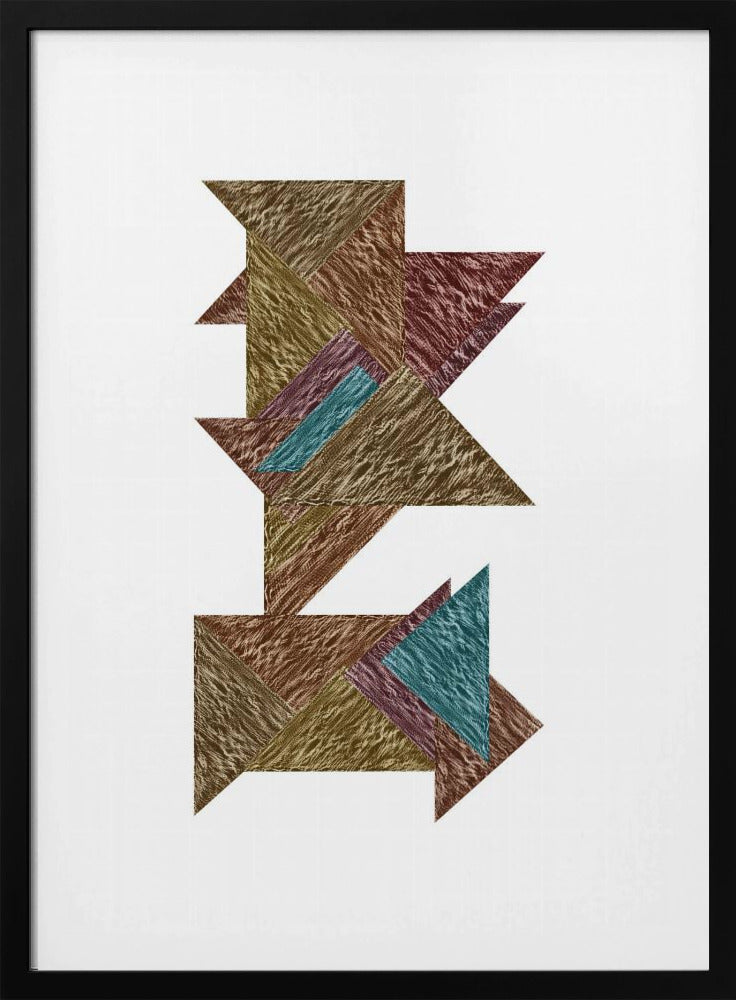 Mocha Textural Abstract 2 | Poster