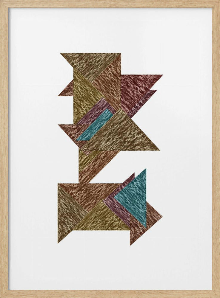 Mocha Textural Abstract 2 | Poster