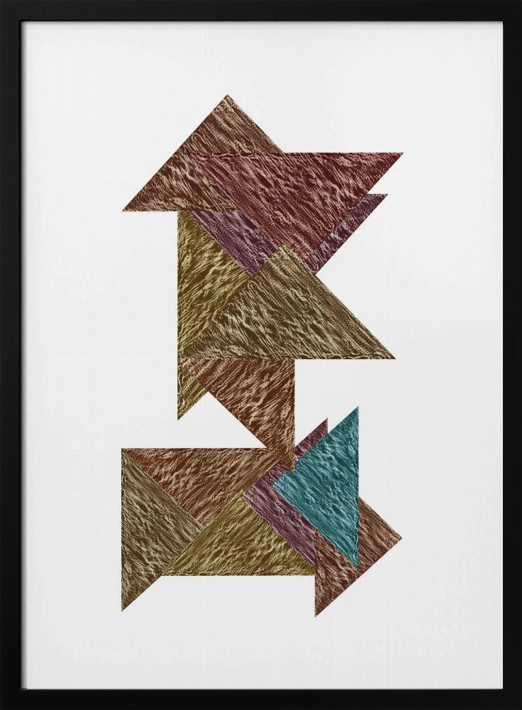 Mocha Textural Abstract 1 | Poster