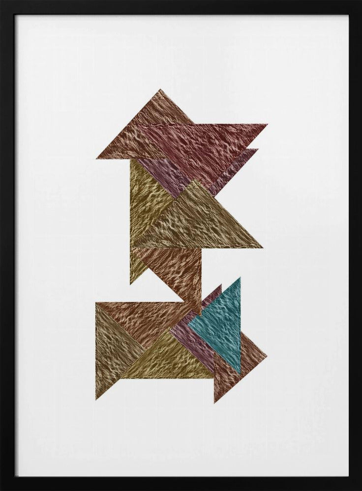 Mocha Textural Abstract 1 | Poster