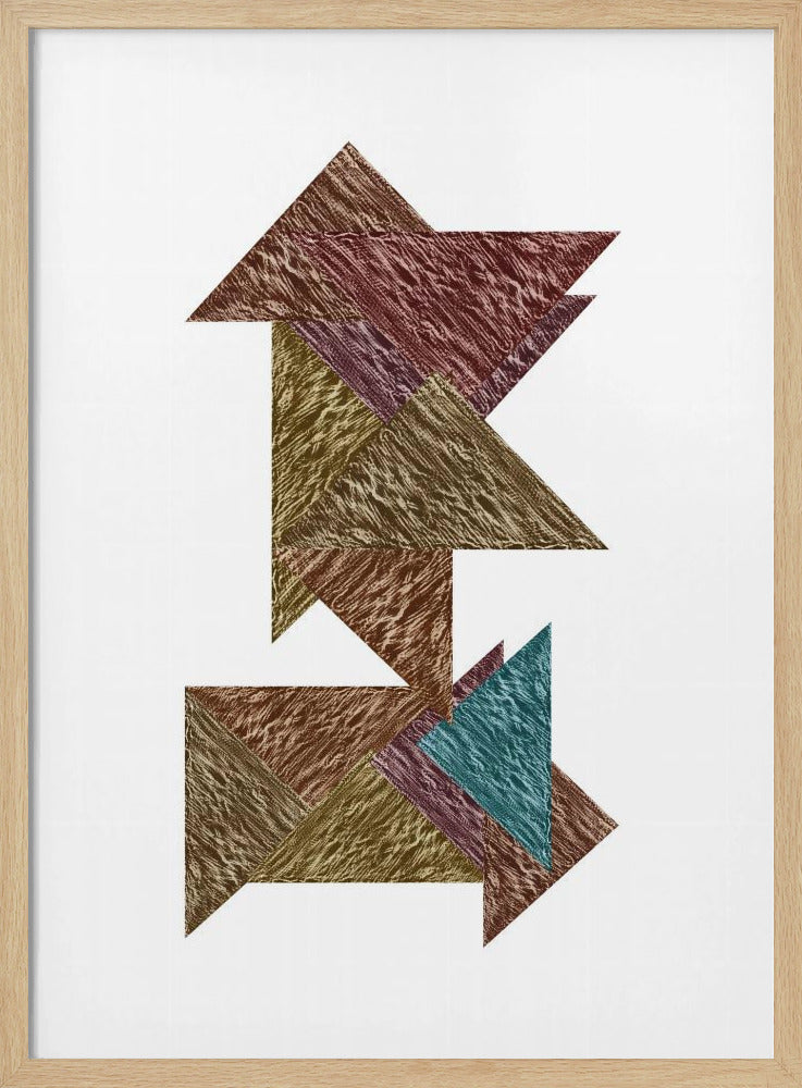 Mocha Textural Abstract 1 | Poster