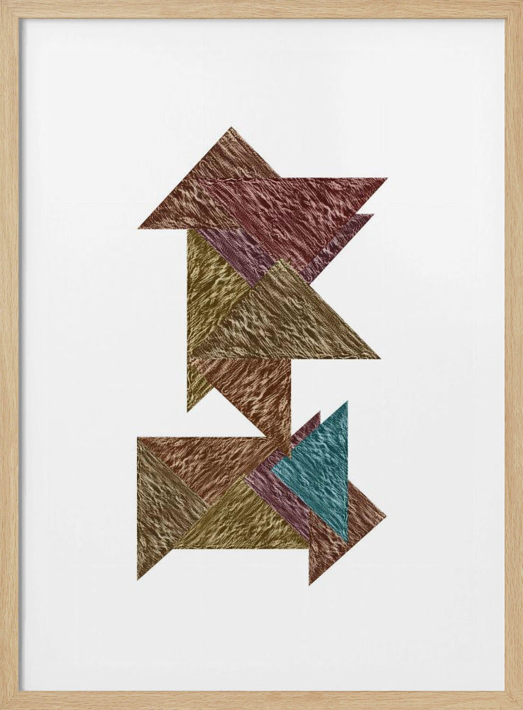 Mocha Textural Abstract 1 | Poster