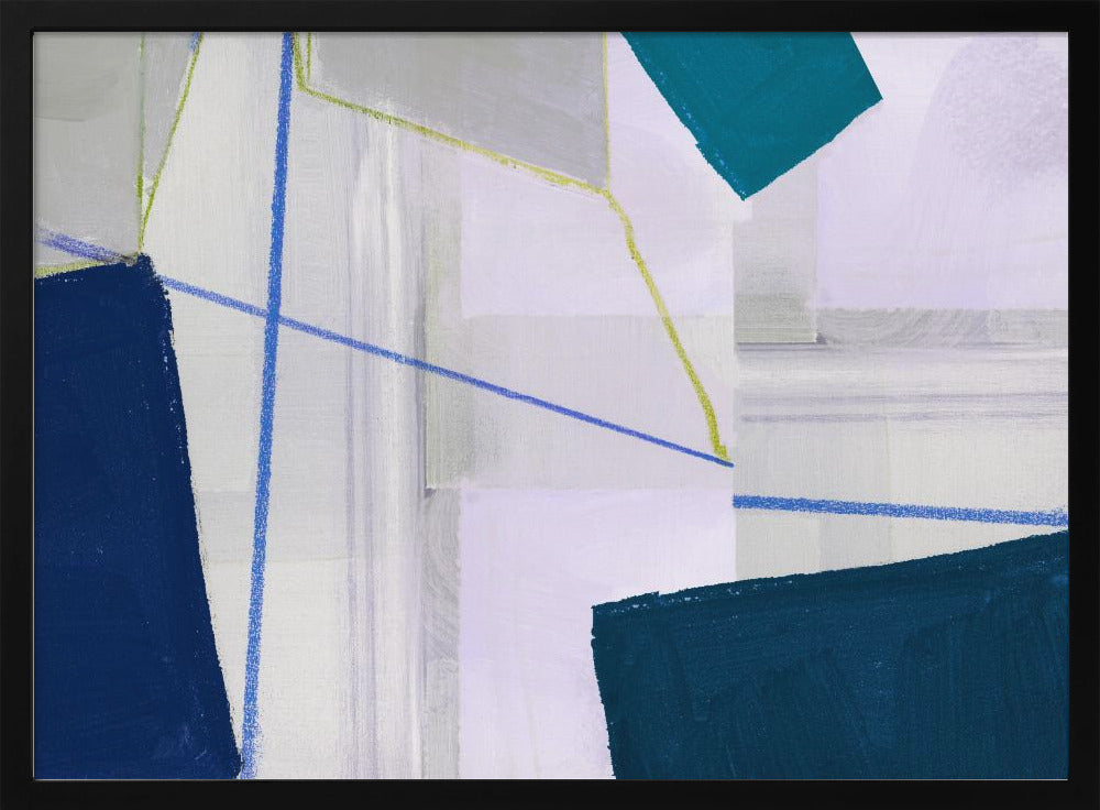 Abstract Composition In Blue 1 | Poster