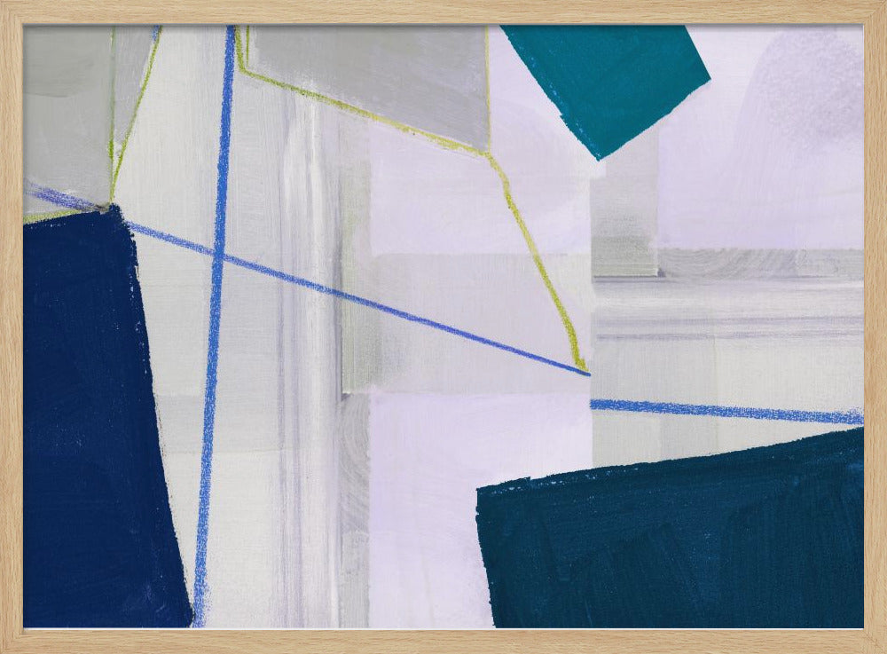 Abstract Composition In Blue 1 | Poster