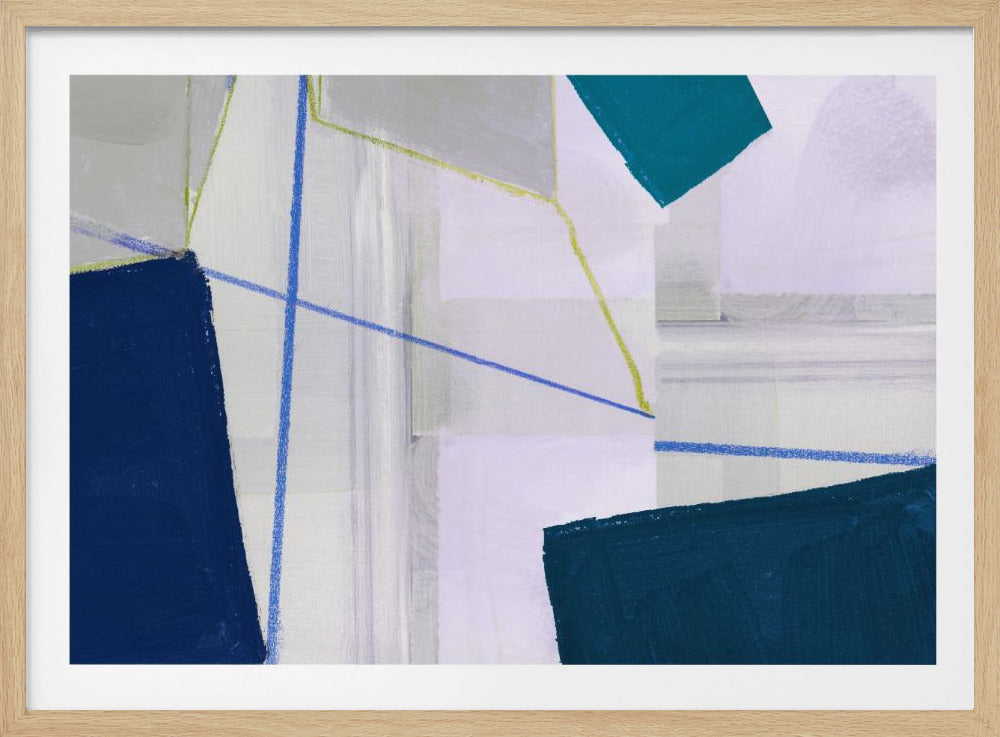 Abstract Composition In Blue 1 | Poster