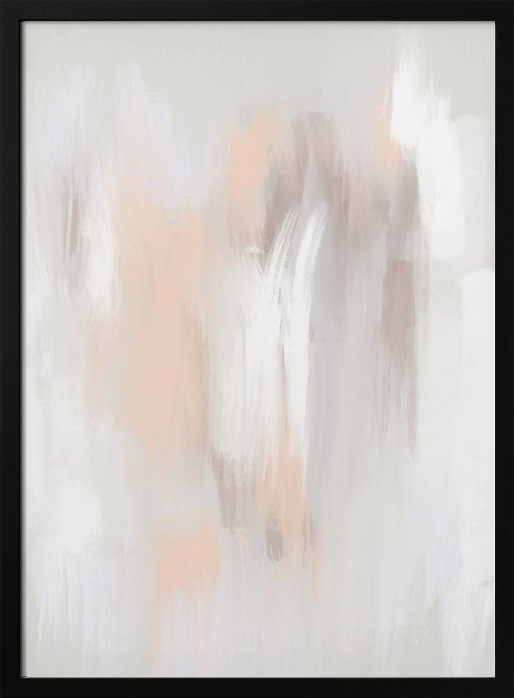 Soft Neutral Tones with Delicate Brushstrokes | Poster