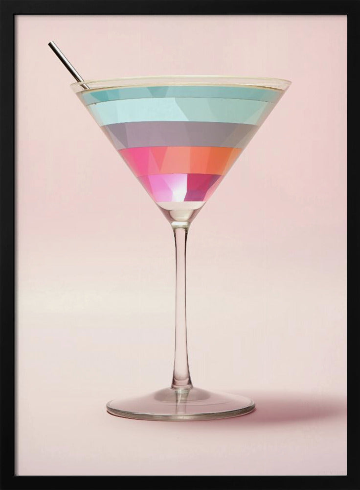 Striped Martini | Poster