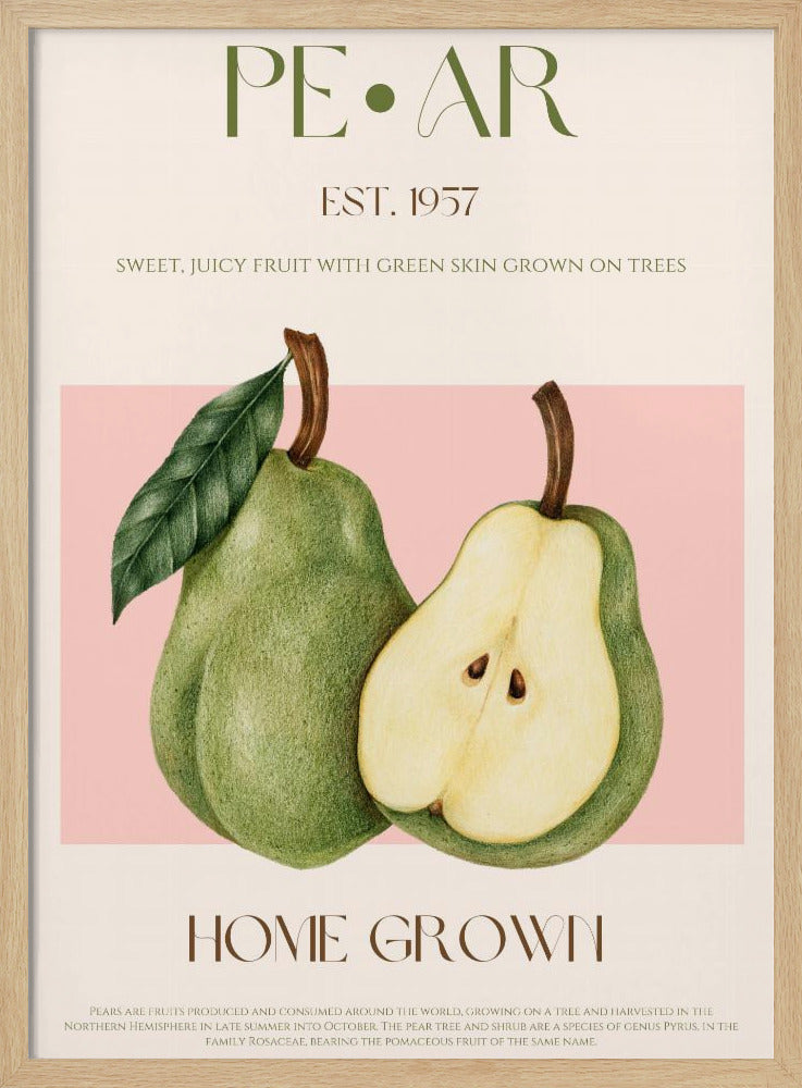 Juicy Pear Delight | Poster