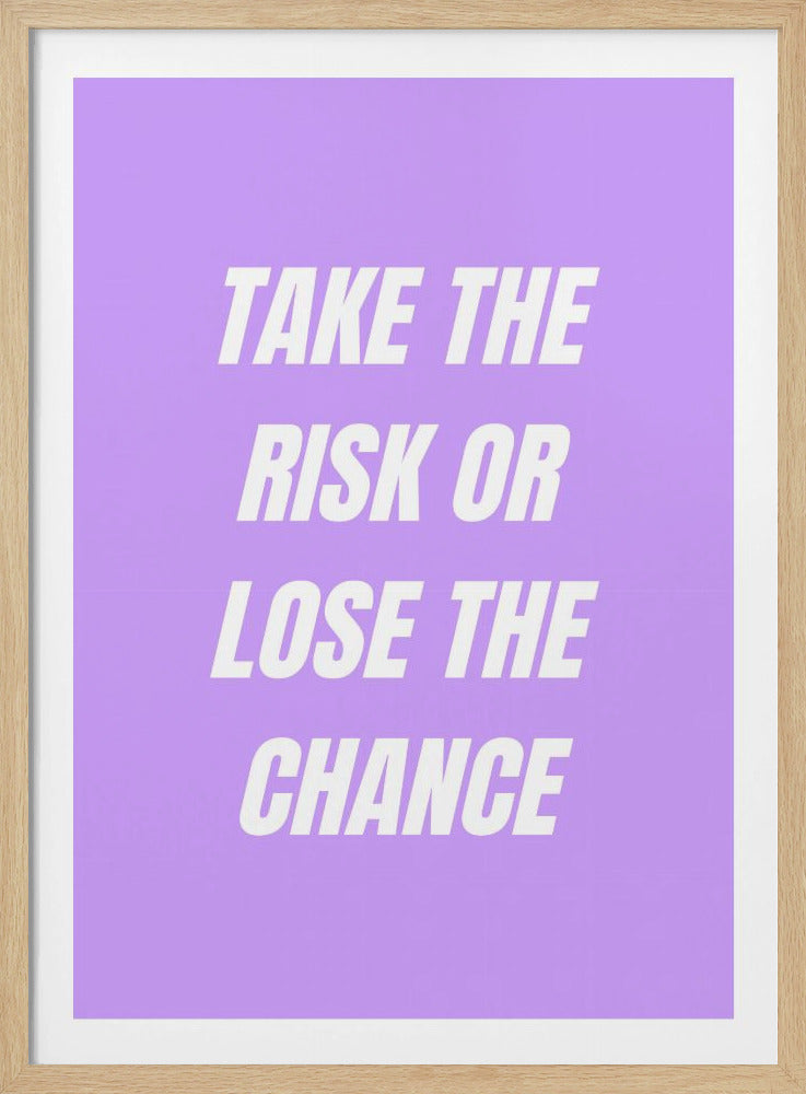 Take the Risk | Poster