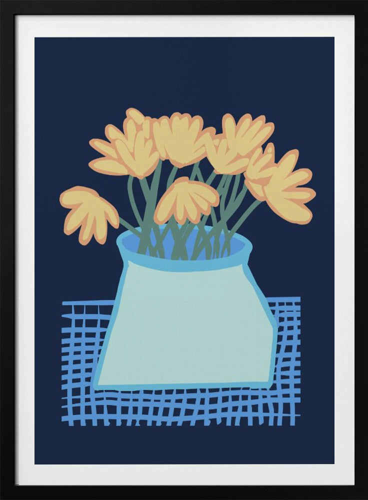Daisies in vase | Poster
