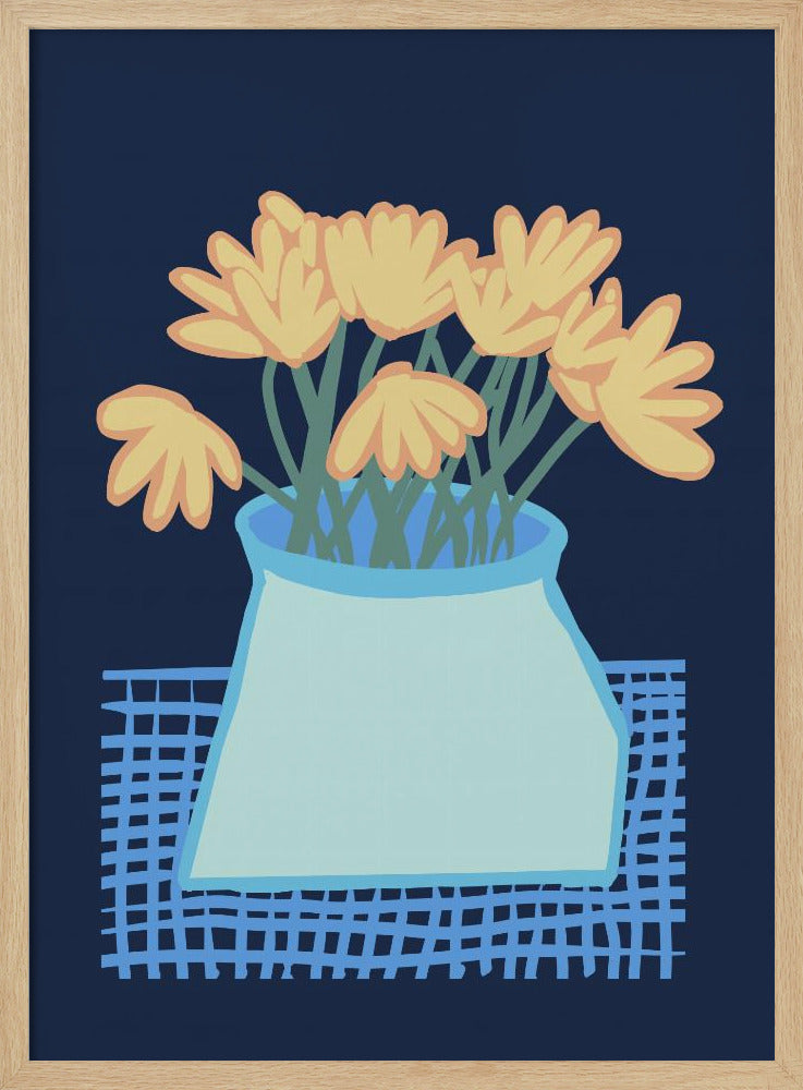 Daisies in vase | Poster