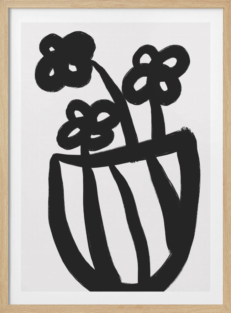 Bold Blossoms in Vase | Poster