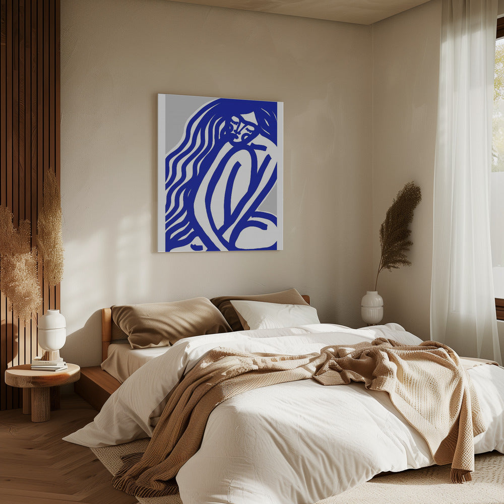 Blue Contours | Canvas