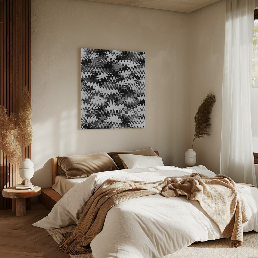 Zigzag Monochrome | Canvas