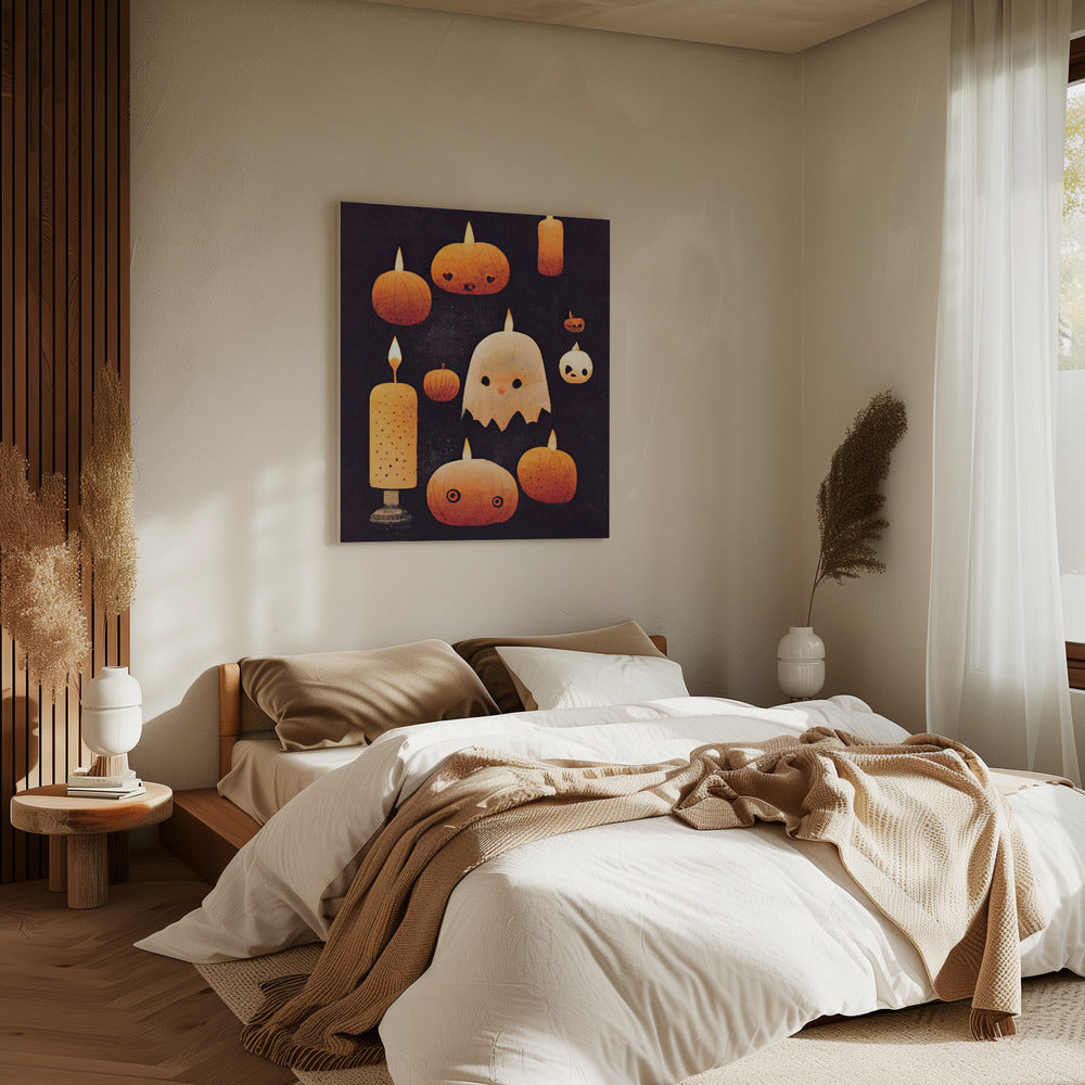Haunted Pumpkin Glow | Canvas