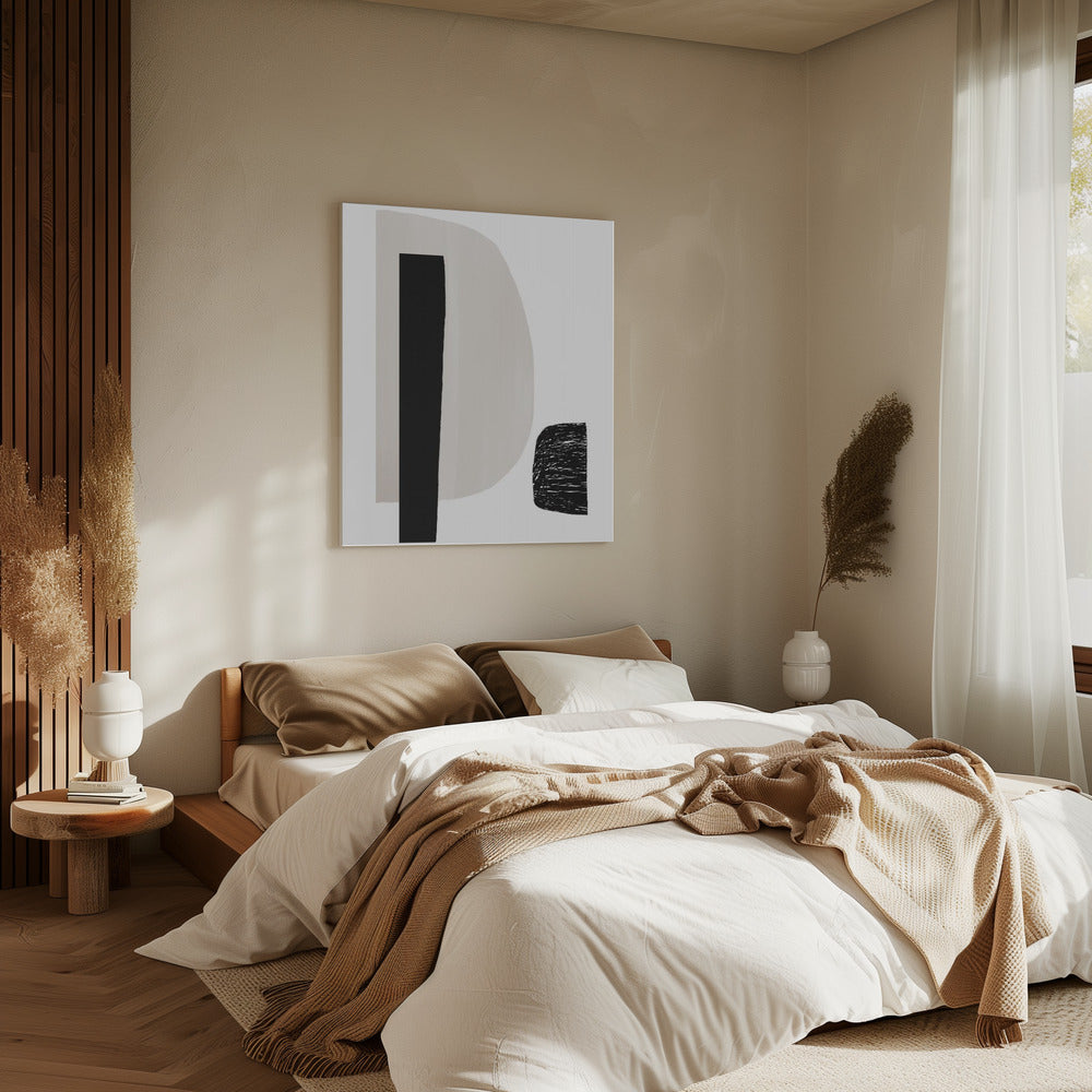 Black And White Geometric Shapes | Canvas