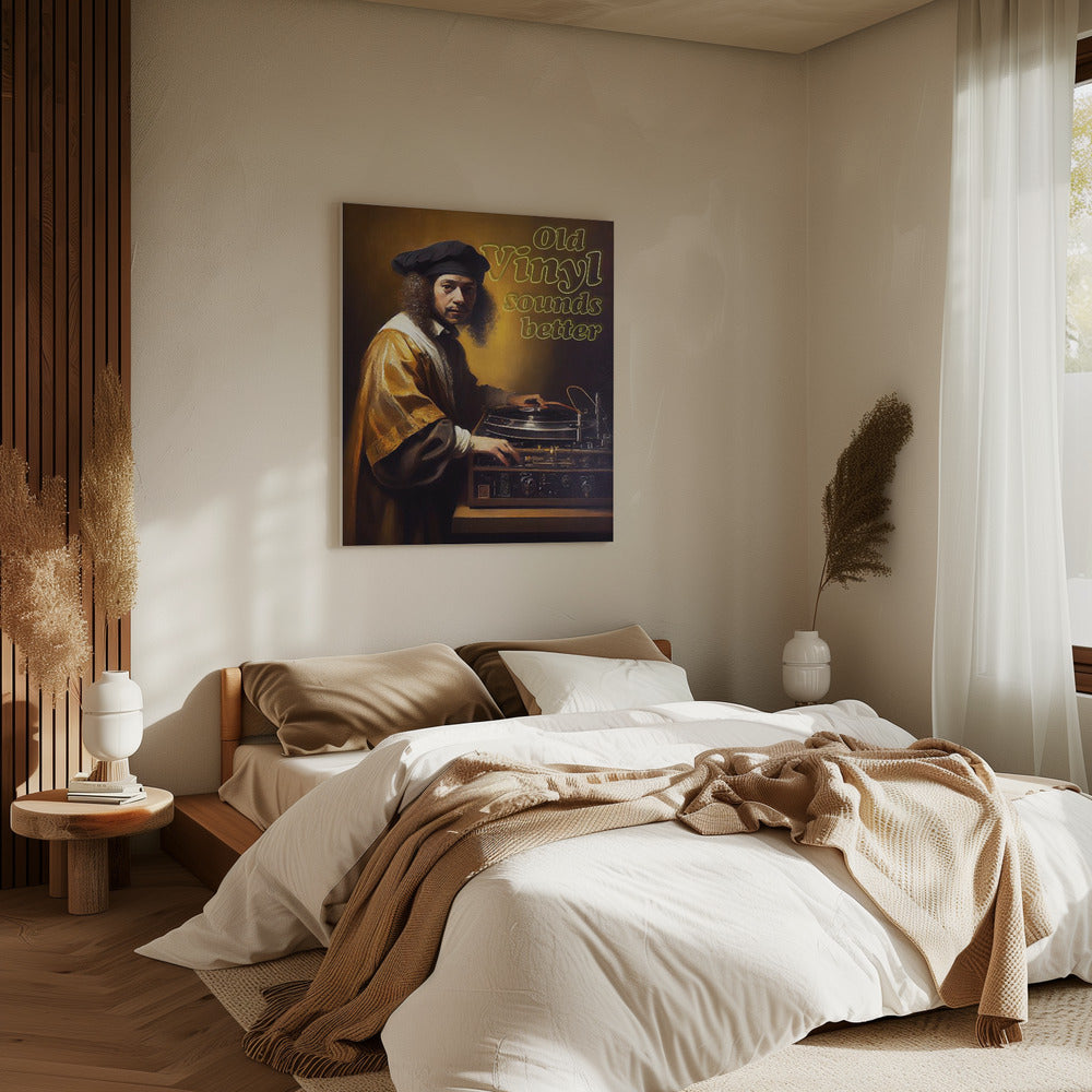 Old Vinyl Sounds Better | Canvas