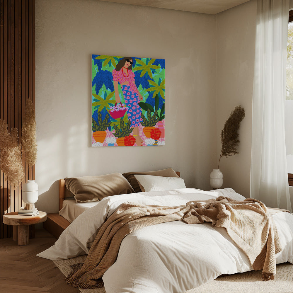 Walking Between Gardens | Canvas
