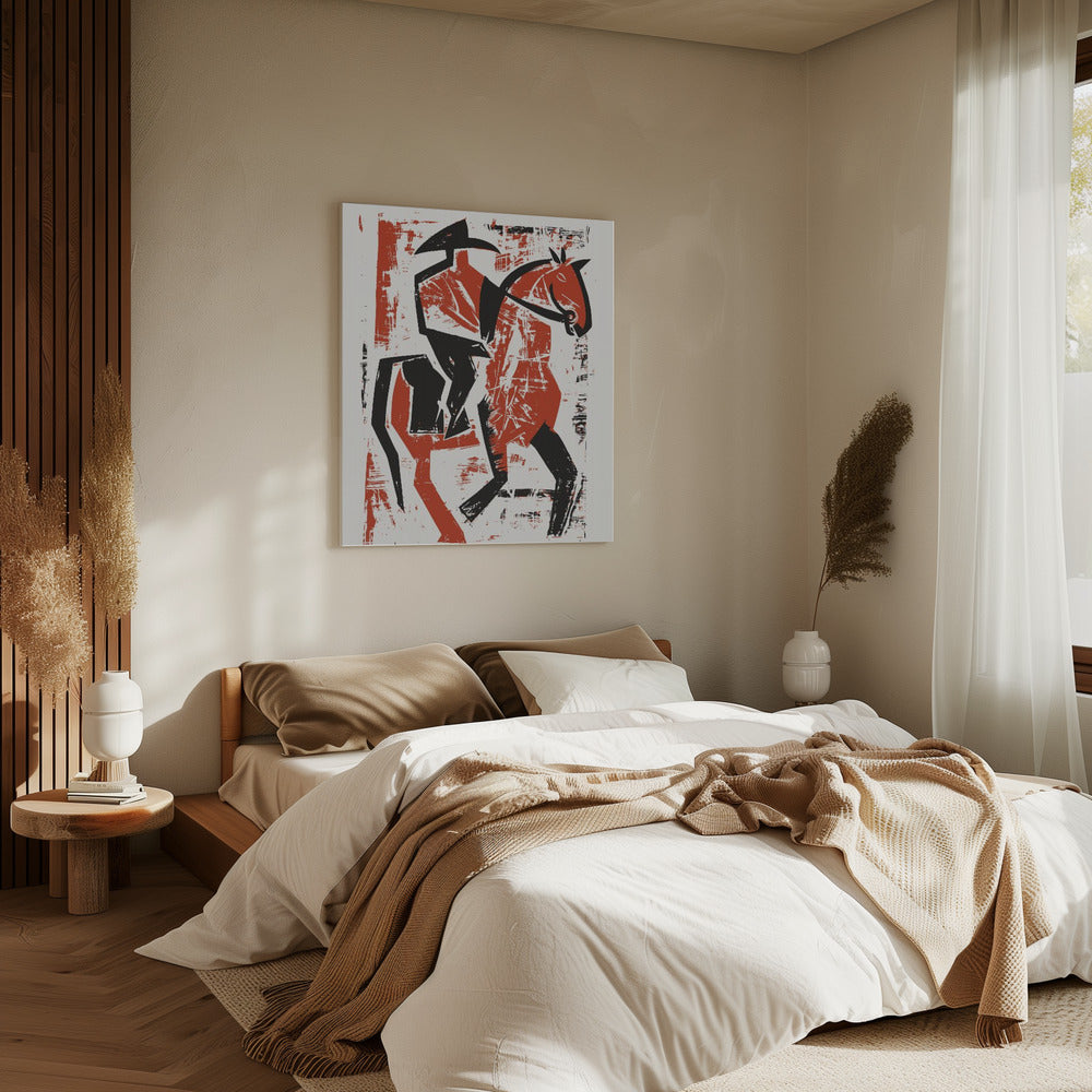 Abstract Horse Rider | Canvas