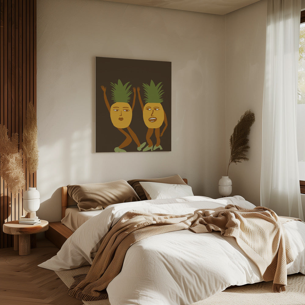 Dancing pineapples | Canvas
