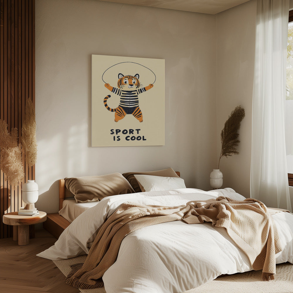 Jumping Tiger Fun | Canvas