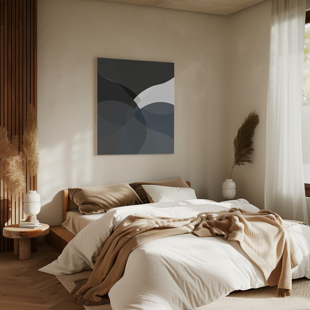 Abstract Neutral Shapes Print 4 | Canvas
