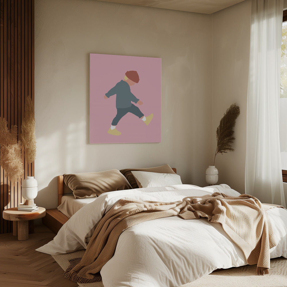 Tamo - Walking Boy Silhouette | Canvas