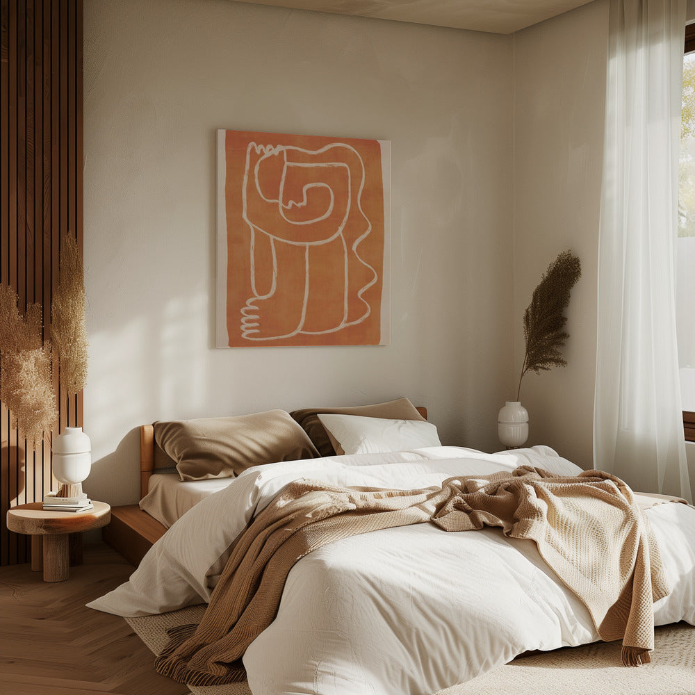 Abstract Line Art Figure | Canvas