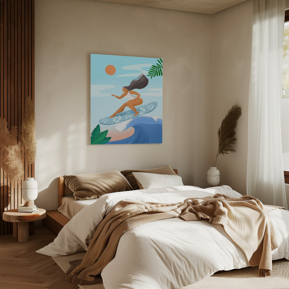 Surfing the Waves | Canvas