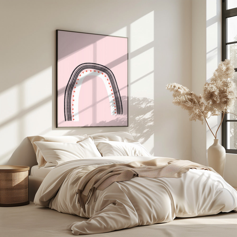 Arch with Black Lines | Poster