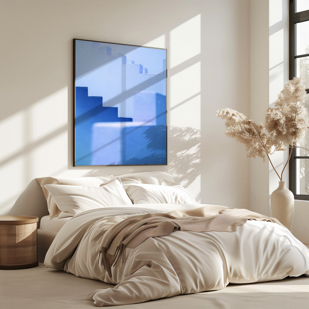 Muralla Roja in blue | Poster