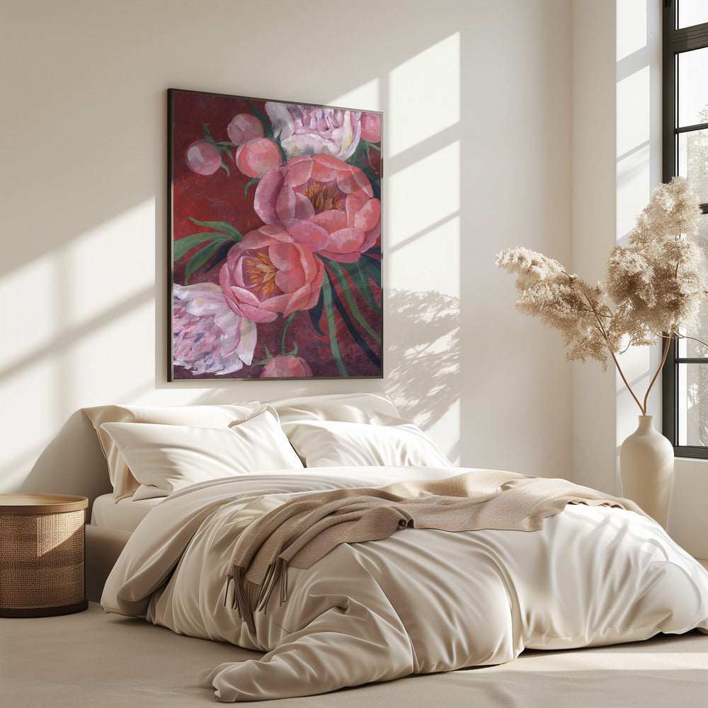 Nevaeh peonies | Poster