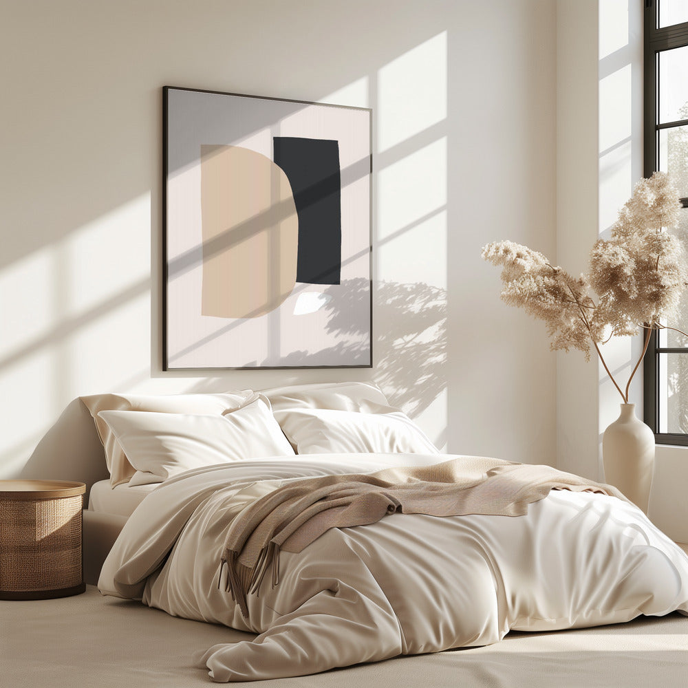 Geometric Shapes In Neutral Tones | Poster