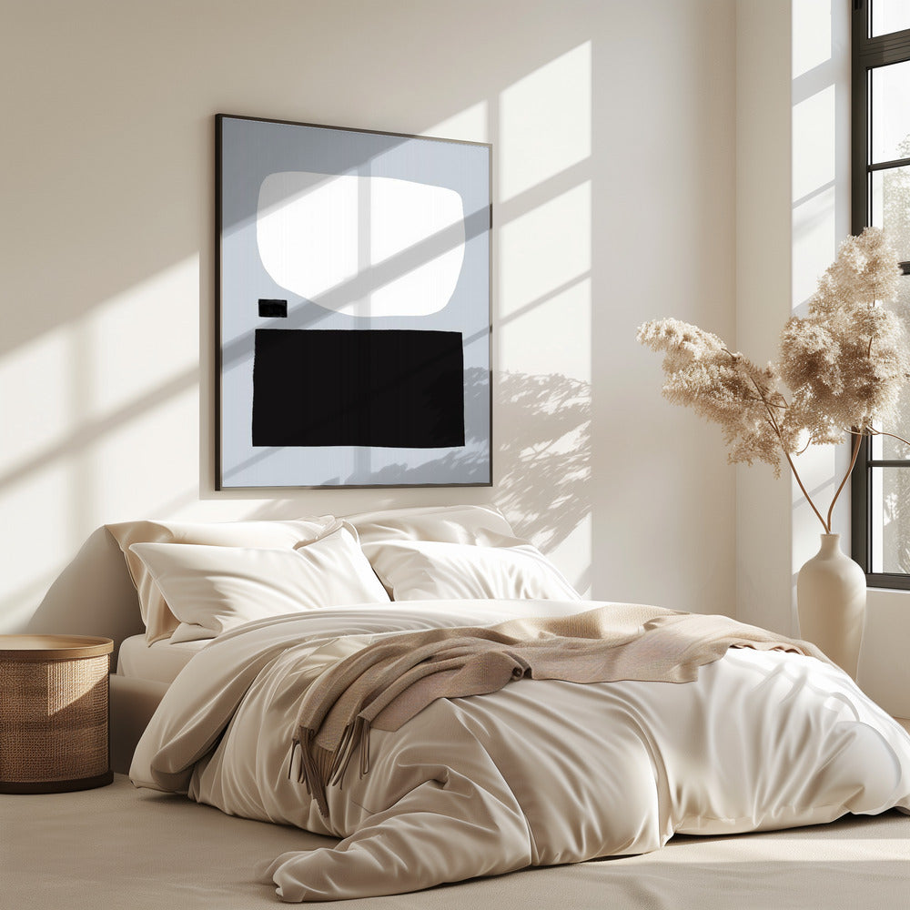 Geometric Shapes In Black And White | Poster