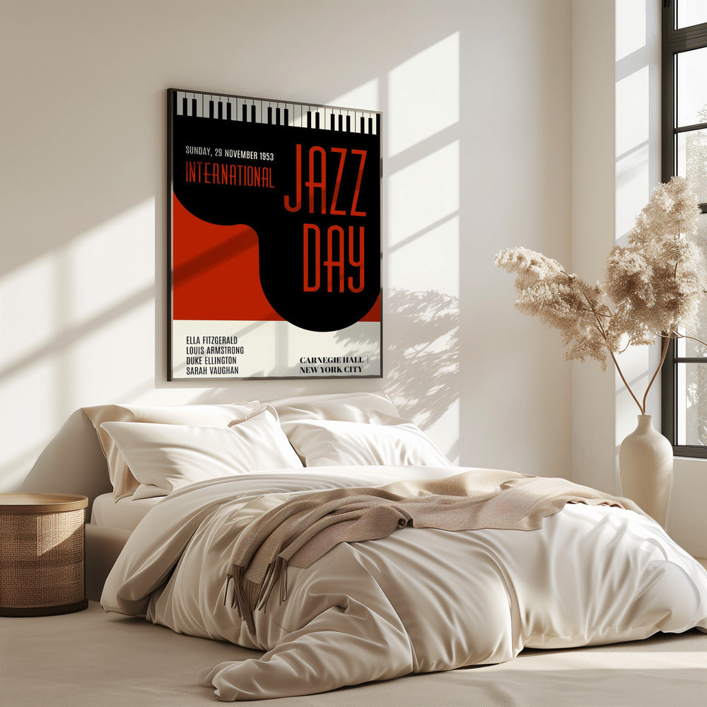 Jazzy Days   Dark Red | Poster