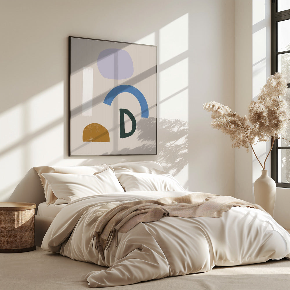 Minimalist Shapes in Muted Colors | Poster
