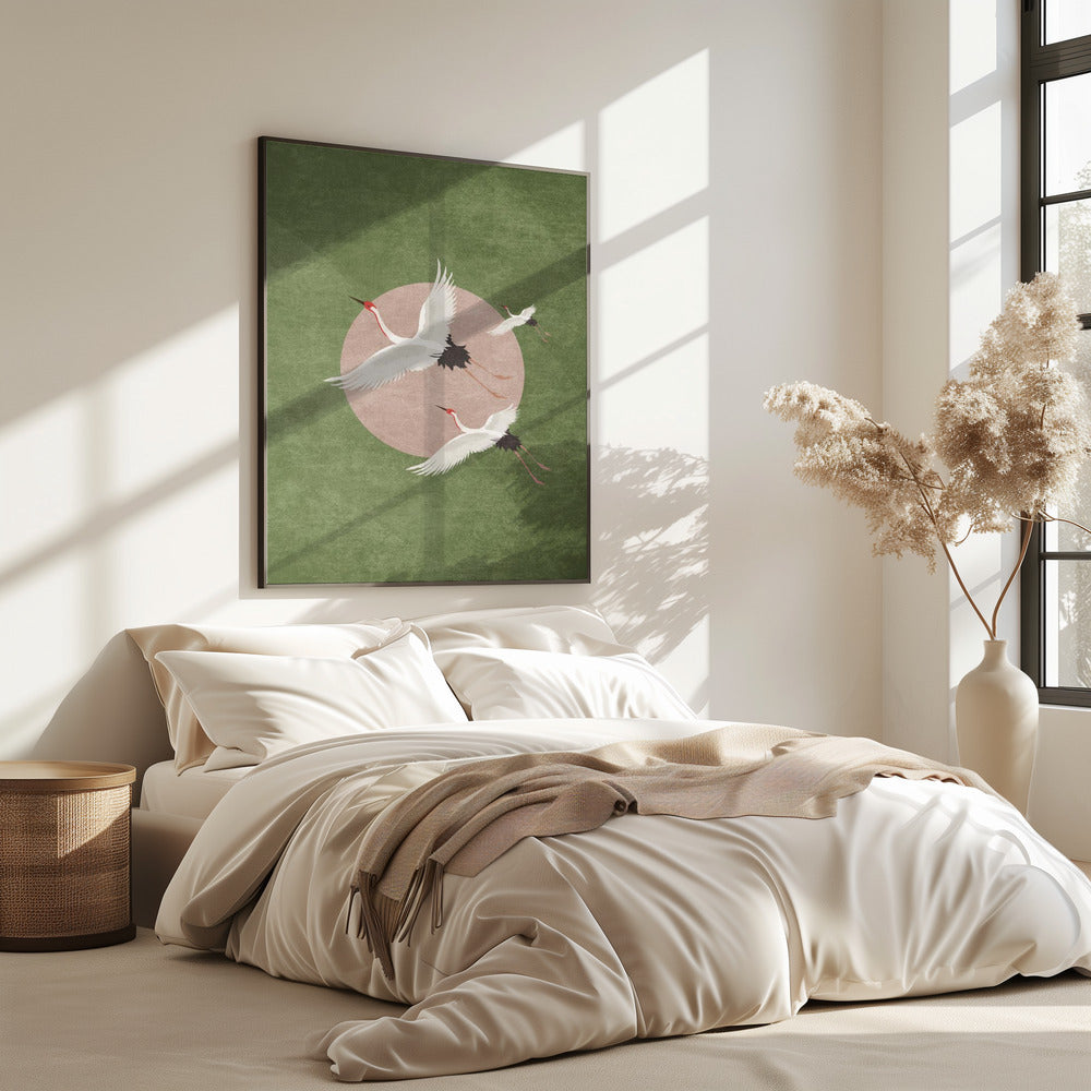 Cranes in Flight | Poster